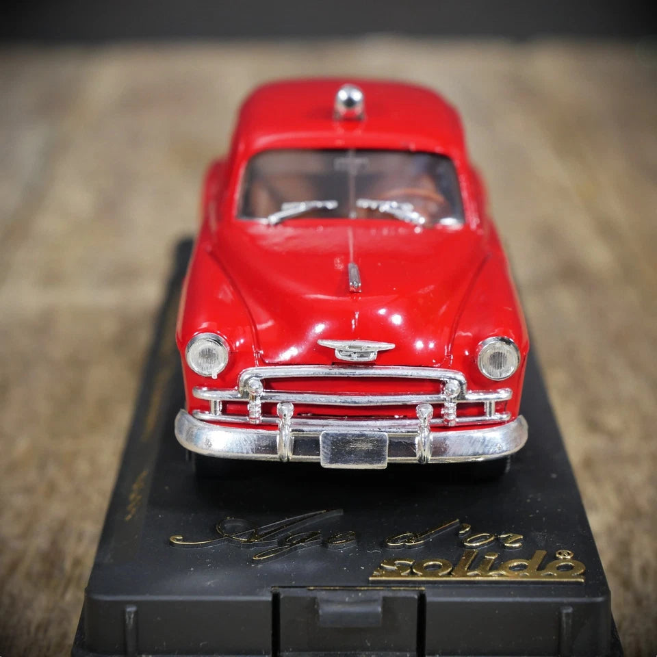Solido Chevy Chevrolet Pompier Fire Department Car 1950's, Cased