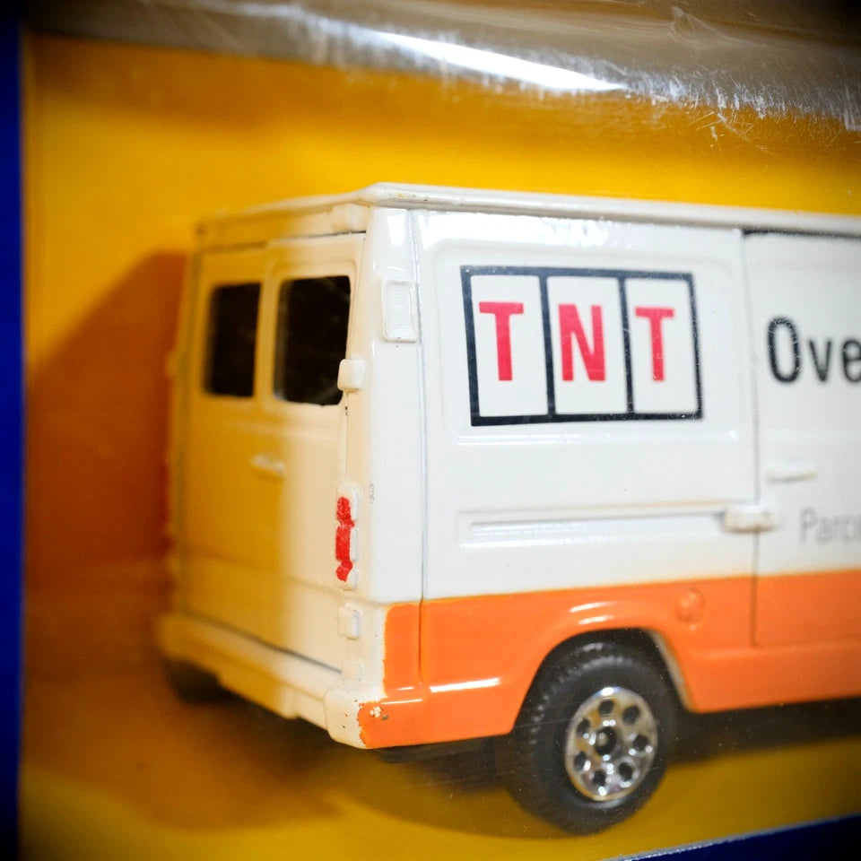 Corgi Mercedes 207D Van, TNT Parcel Courier, White/Orange, Boxed, Made in UK