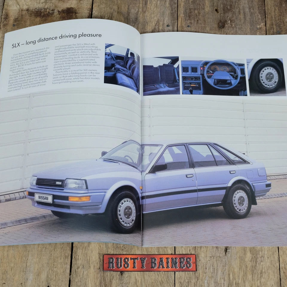 Original Car Brochure, Nissan Bluebird 1986
