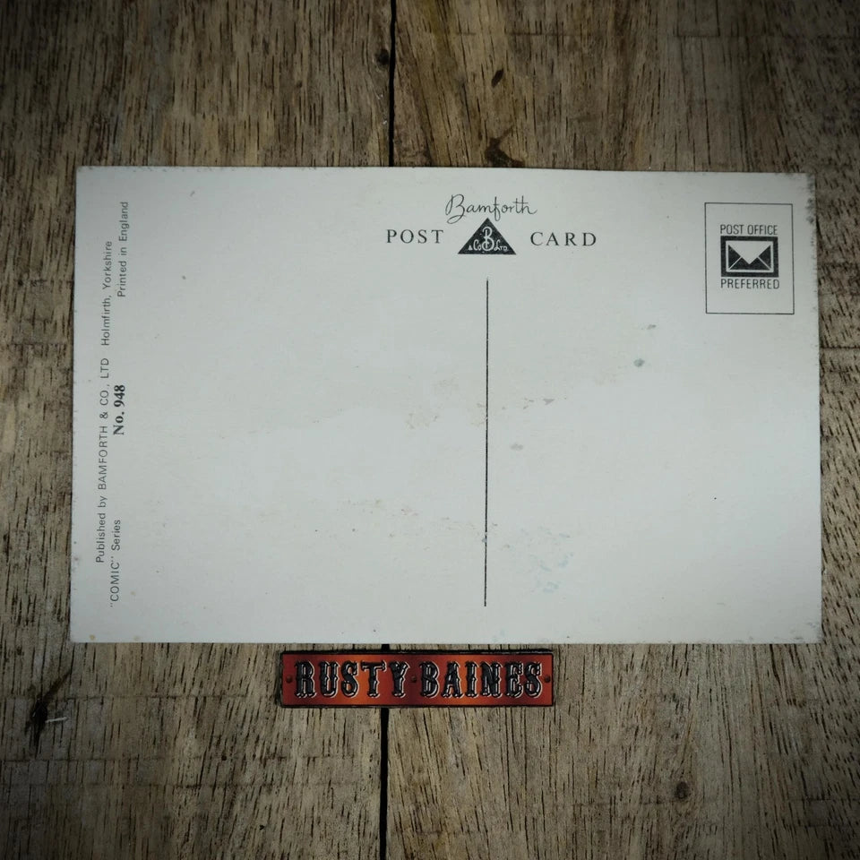 Postcard, Comic/Humour, Bamforth, Bullfighter, Politician Talking BS