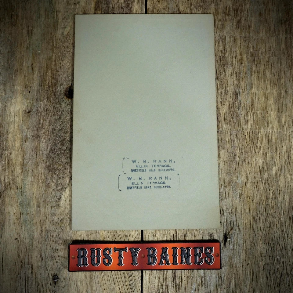 Cabinet Card Victorian Photo, Portrait of Mature Husband & Wife, Rann, Normanton