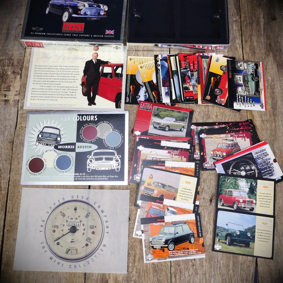 Bundle of Classic Mini Items, Amateur Photo's, Greetings Cards, Collector Cards