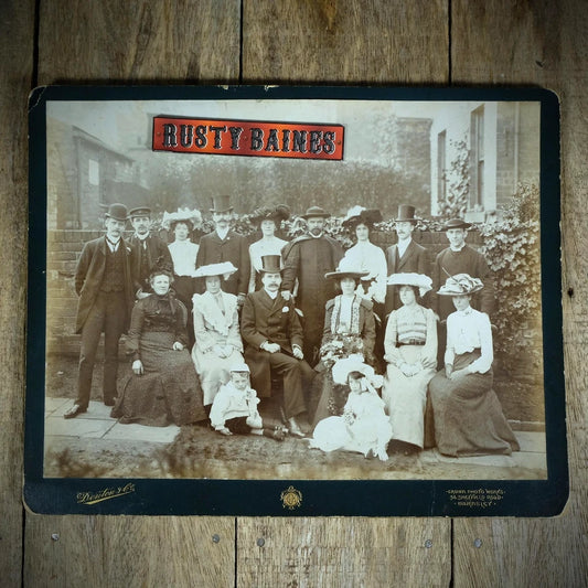 Original Victorian Wedding Group Photograph, Barnsley, Denton
