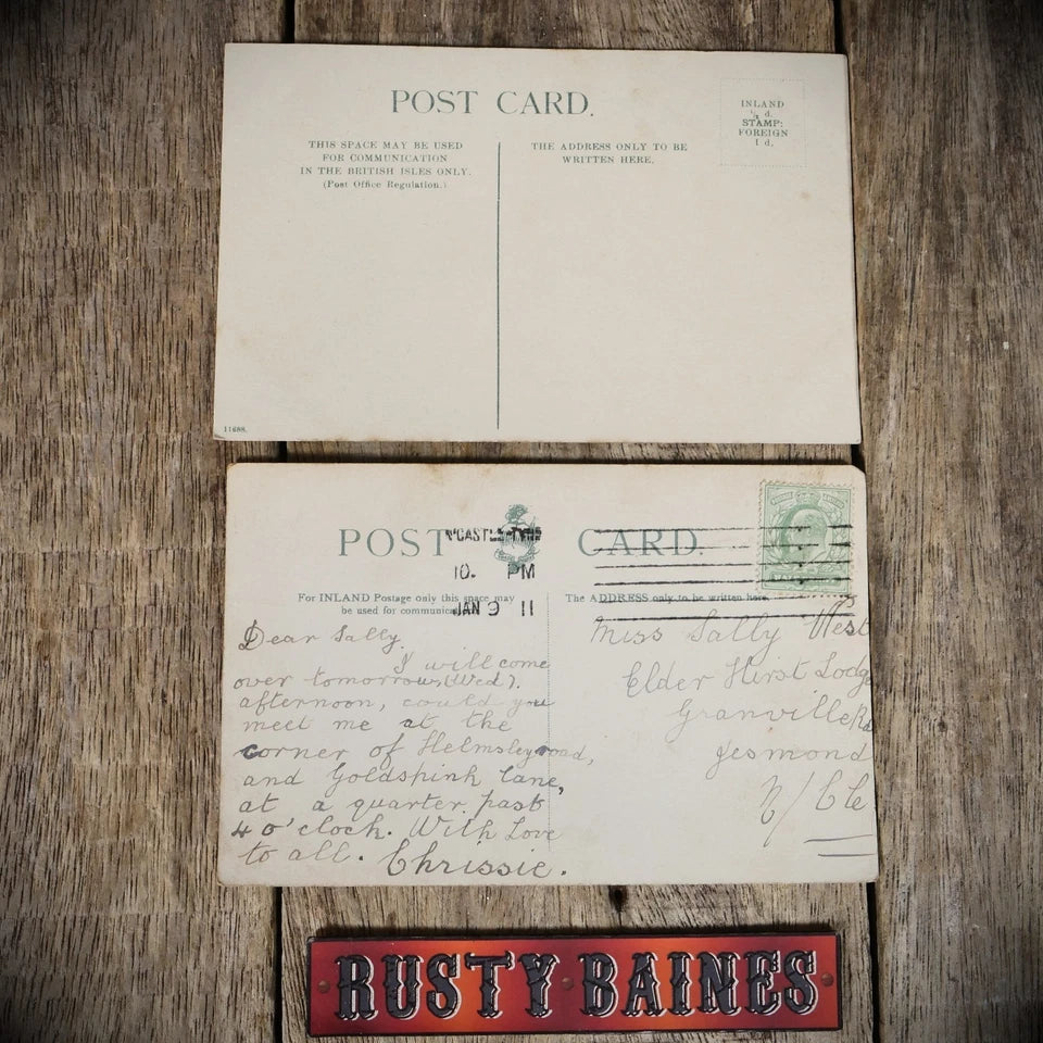 Postcards x2 Newcastle Upon Tyne, Early 1900s', Leazes Park Etc