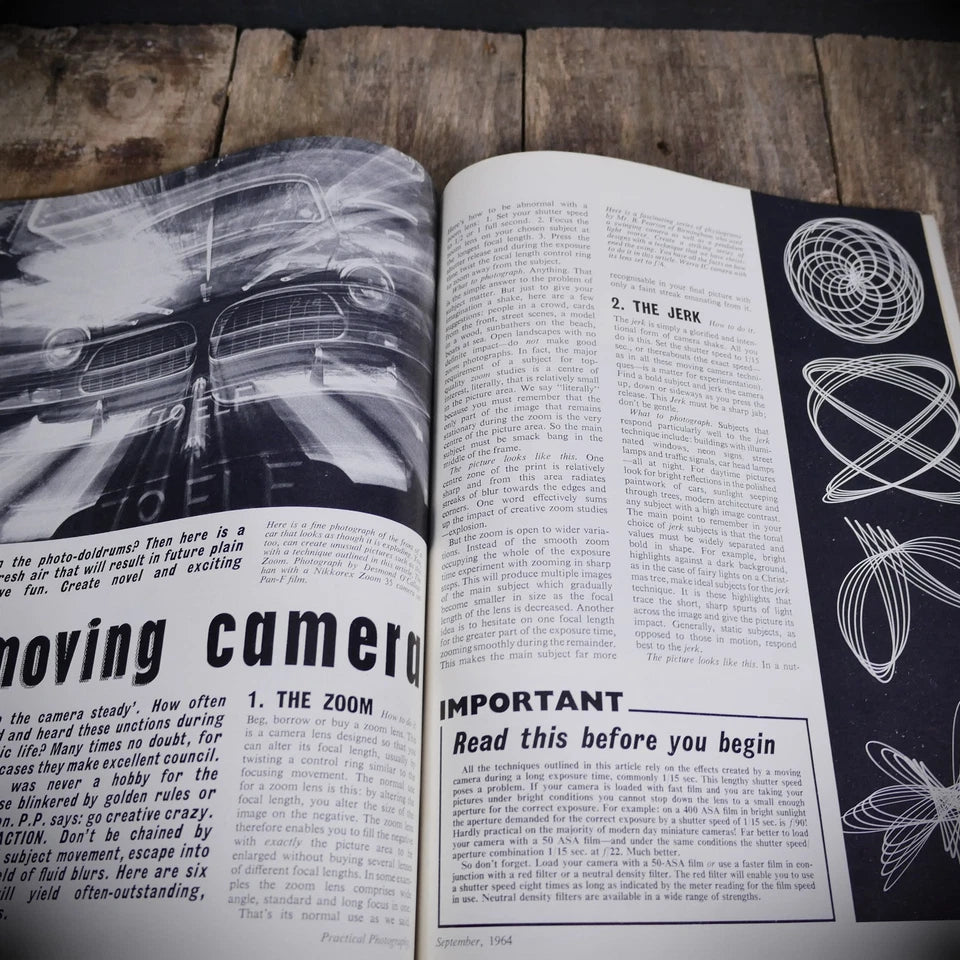 Vintage Practical Photography Magazine September 1964