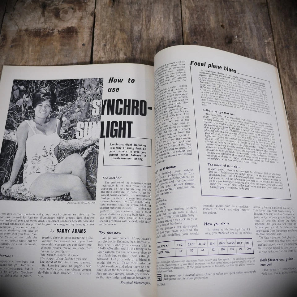 Vintage Practical Photography Magazine August 1964