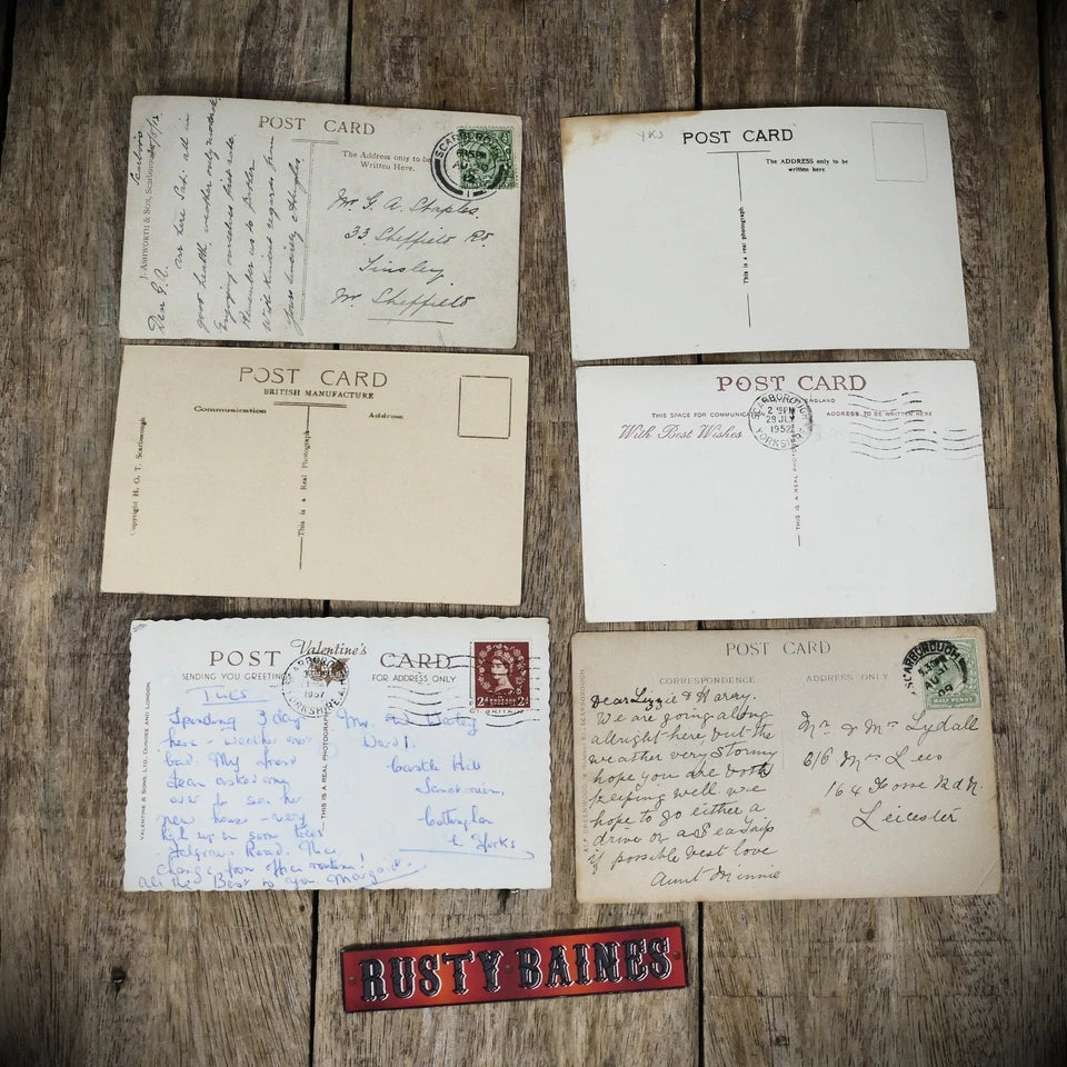 Scarborough Postcard Bundle x6 1950's and Earlier, Oliver's Mount