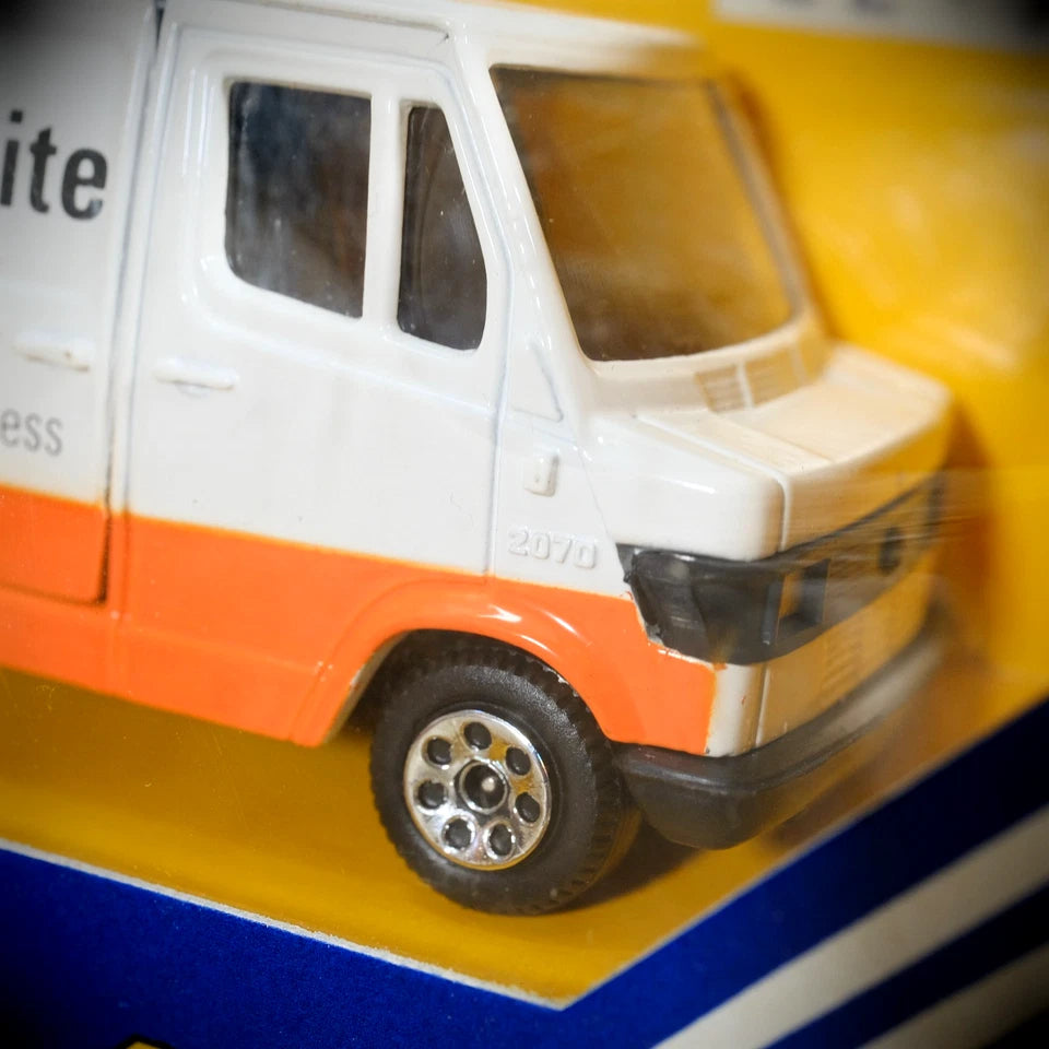 Corgi Mercedes 207D Van, TNT Parcel Courier, White/Orange, Boxed, Made in UK
