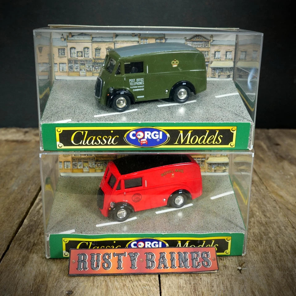 Corgi Morris J Van Bundle, Royal Mail/Post Office, 1/43, Boxed, Made in Britain