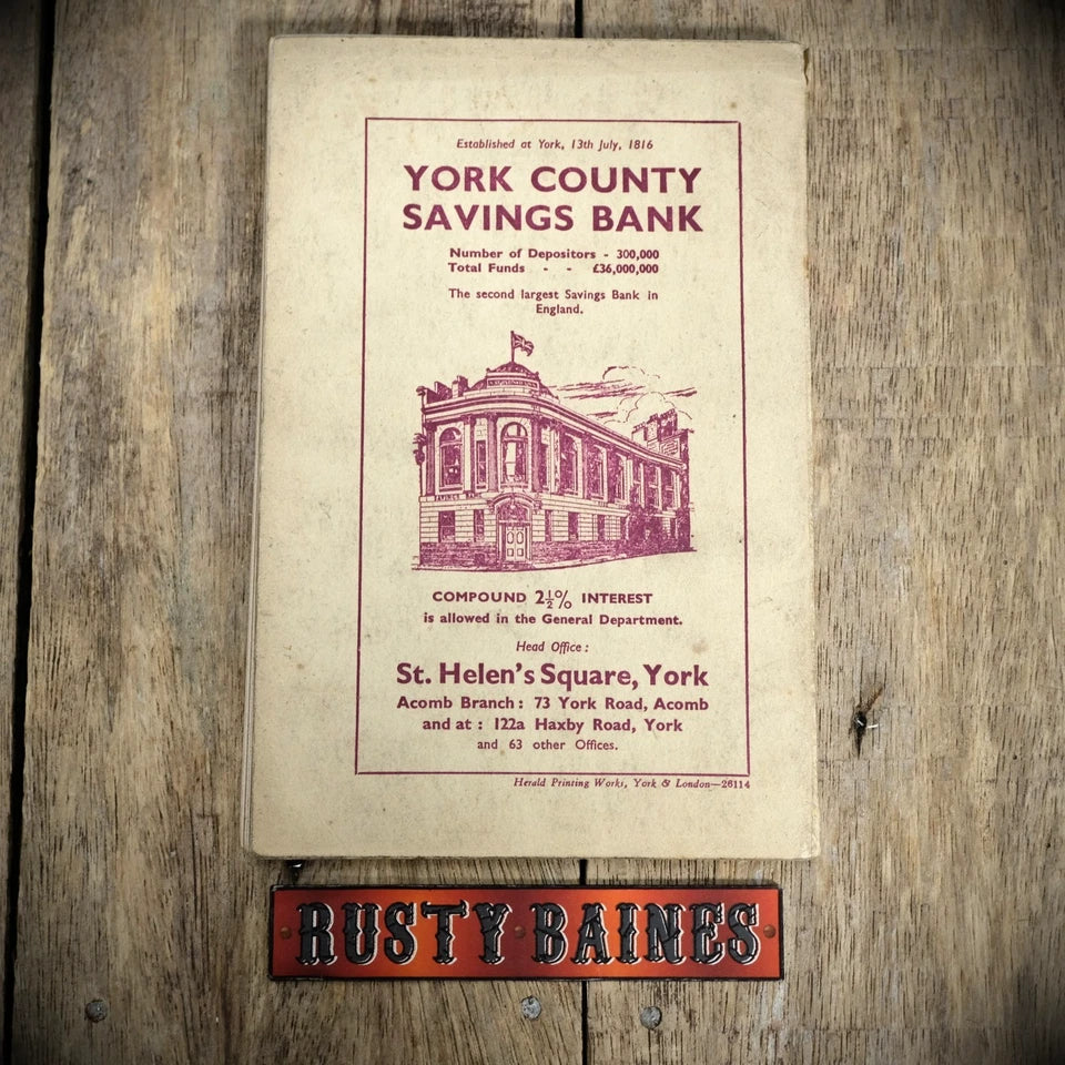Official Guide to the City of York 1948, Vintage Travel/History Book, Softcover