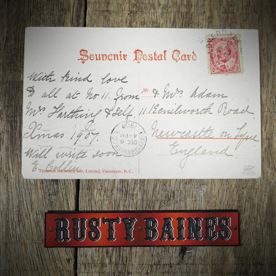 Postcard, Canada, BC, Cariboo Road Suspension Bridge, Printed