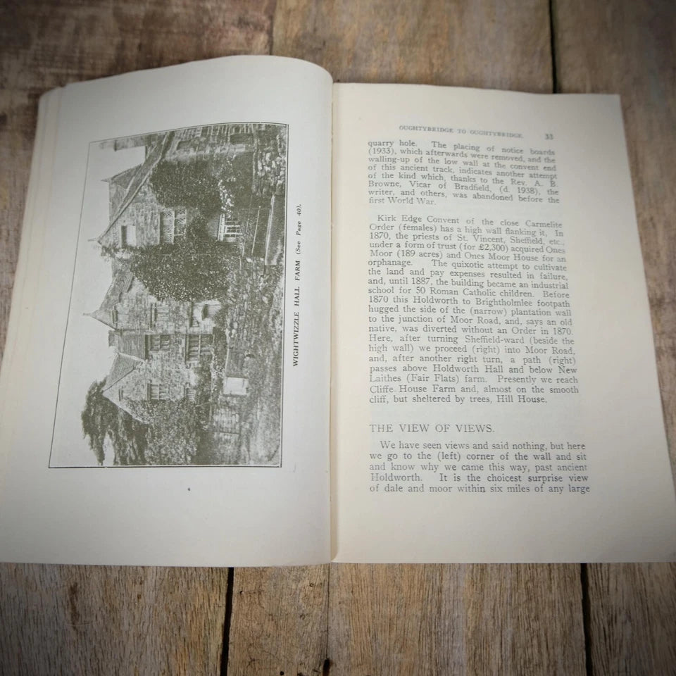 Across the Derbyshire Moors 1946 23rd Edition, Sheffield/Peak District Paperback