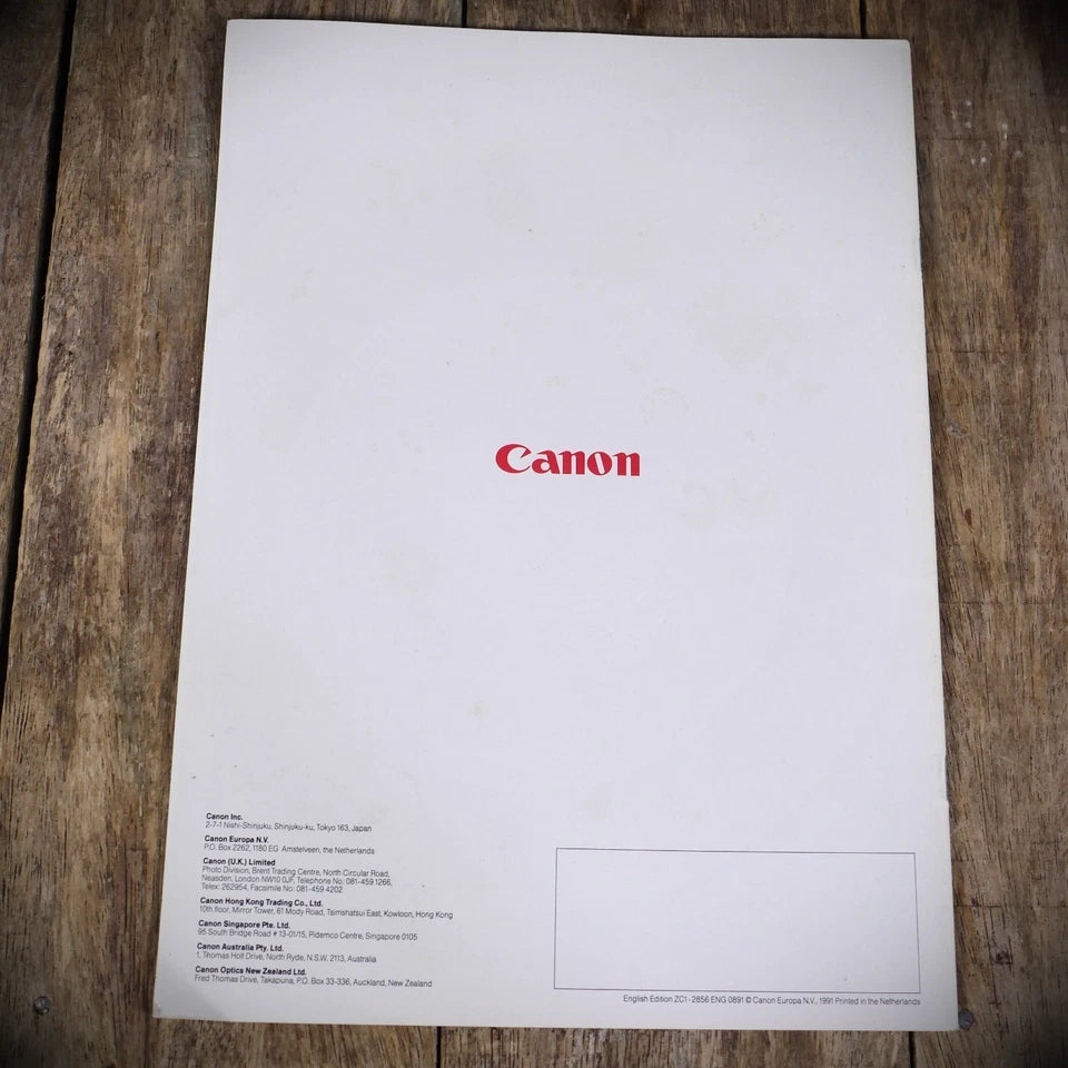 Canon EOS 100 Sales Brochure/Booklet