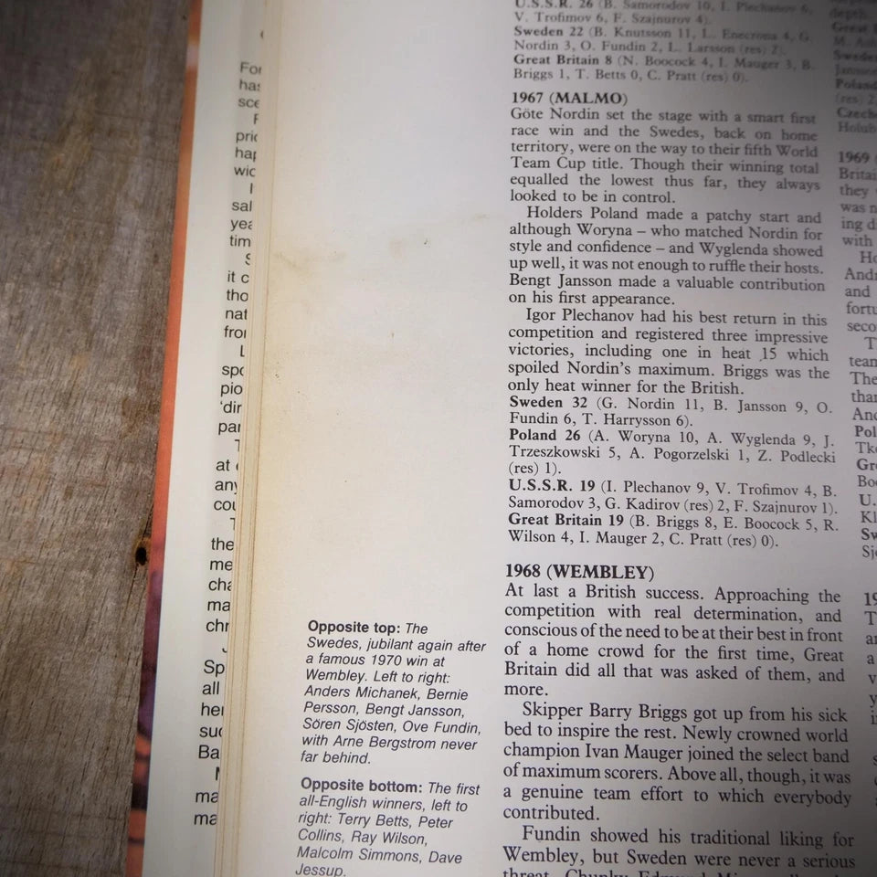 The Illustrated History of Speedway, Martin Rogers, 1978 Hardcover