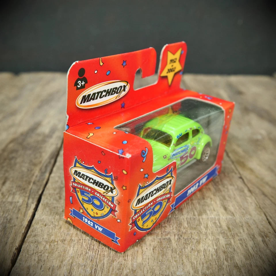 Matchbox, Sealed Box, VW Beetle Classic, Green 50th Anniversary
