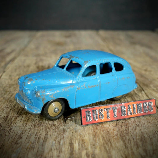 Original Vintage Dinky Diecast Car, Standard Vanguard, Blue, No Box