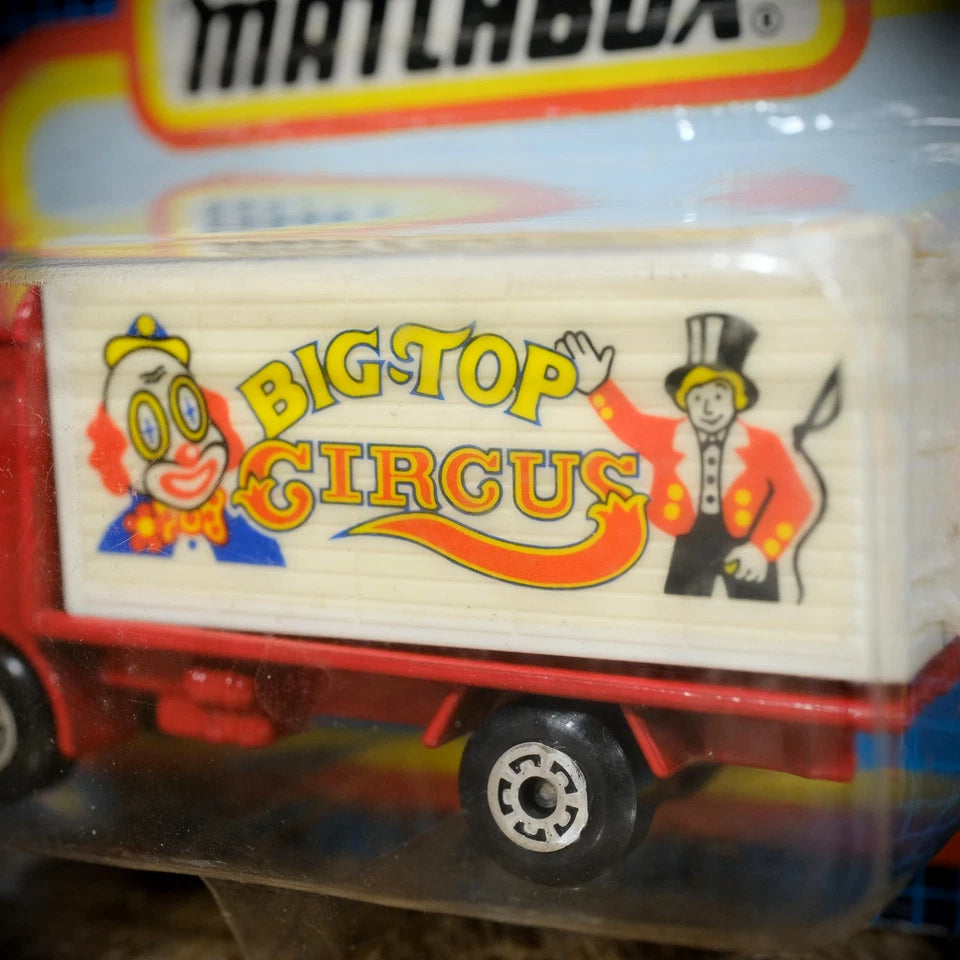 Matchbox Volvo Container Lorry Truck, MB62, Big Top Circus