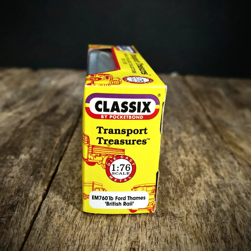 Pocketbond Classix Ford Thames ET6 British Rail Flatbed Lorry 1/76