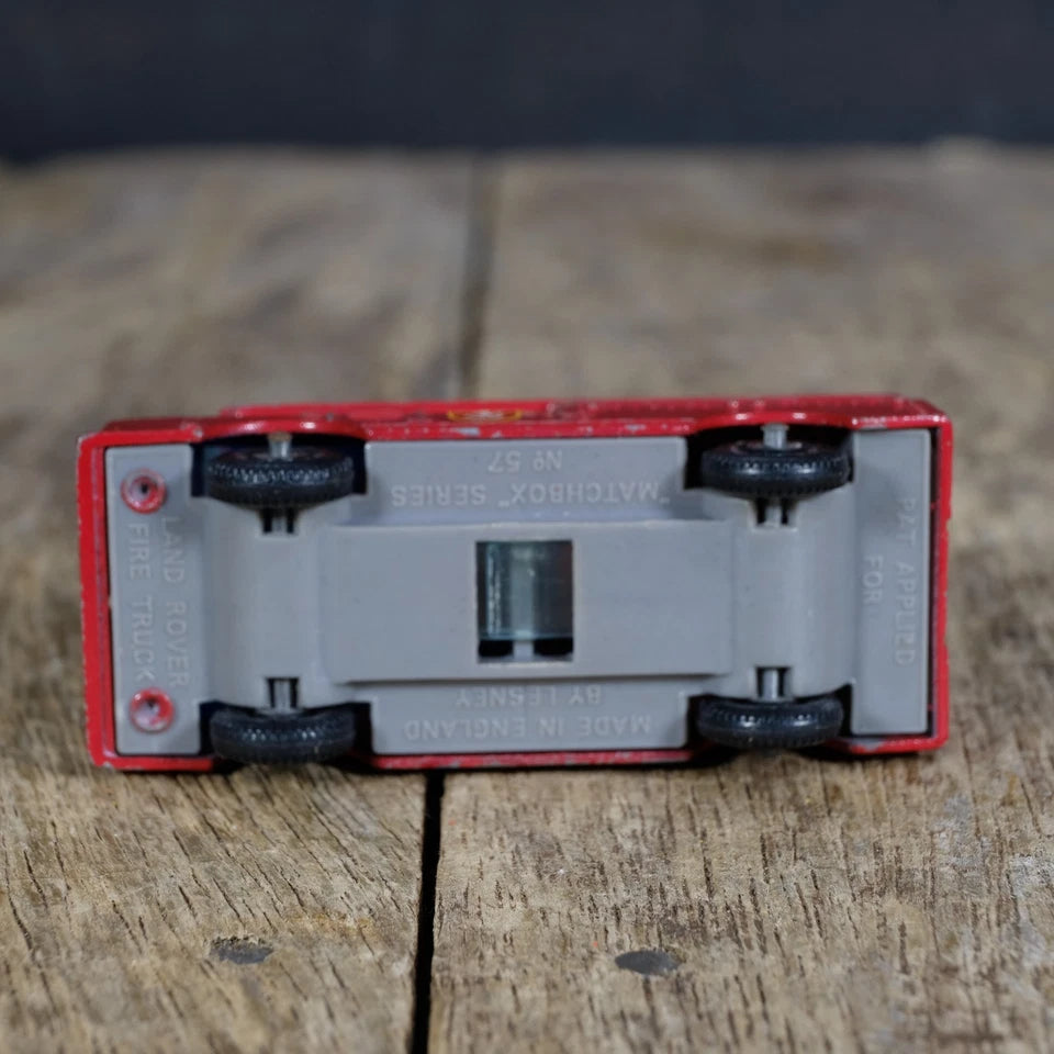 Original Vintage Matchbox/Lesney Land Rover Fire Truck, Kent Brigade, No Box