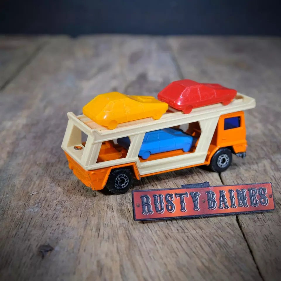 Matchbox #11 Car Transporter Lorry, Playworn, No Box