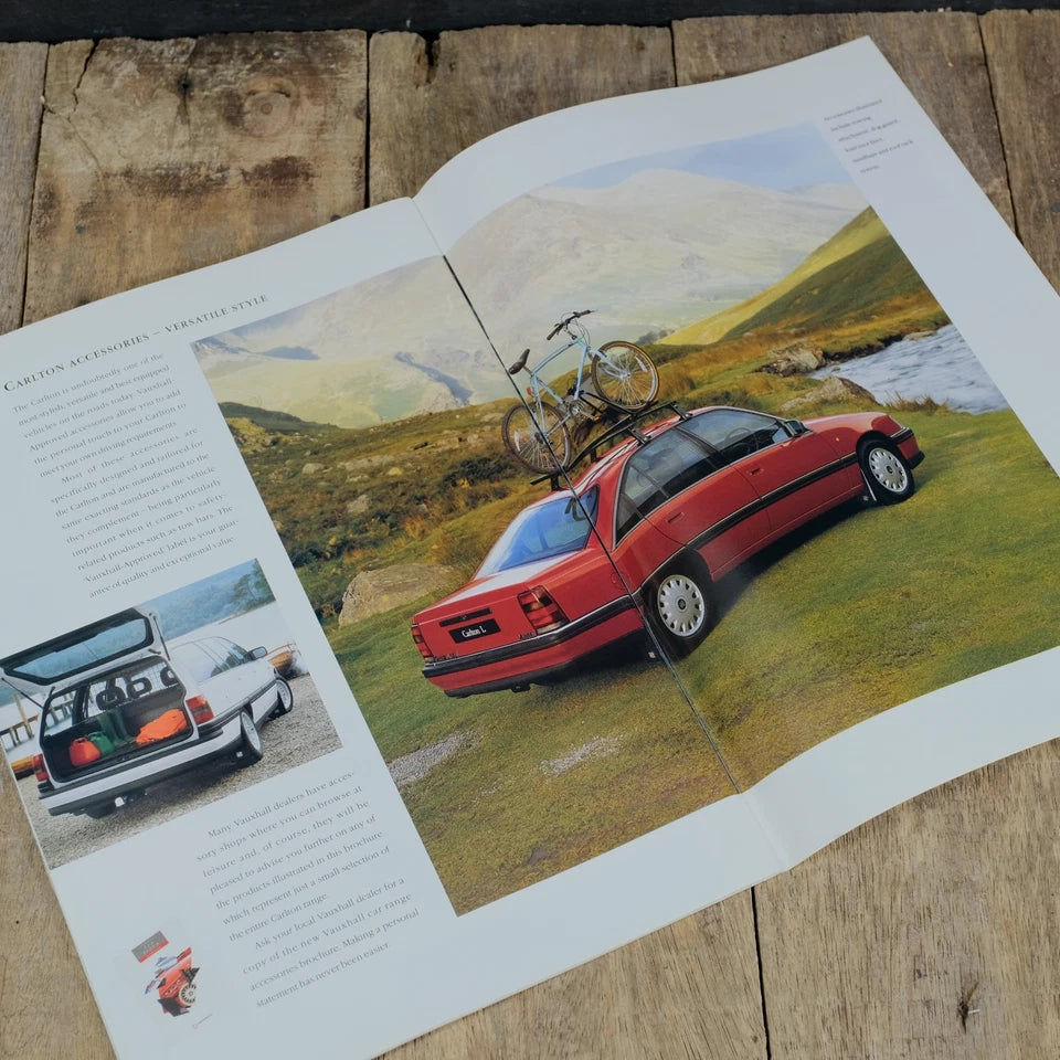 Original Car Brochure, Vauxhall Carlton, UK 1991, Saloon/Estate, GSi, CD, CDX