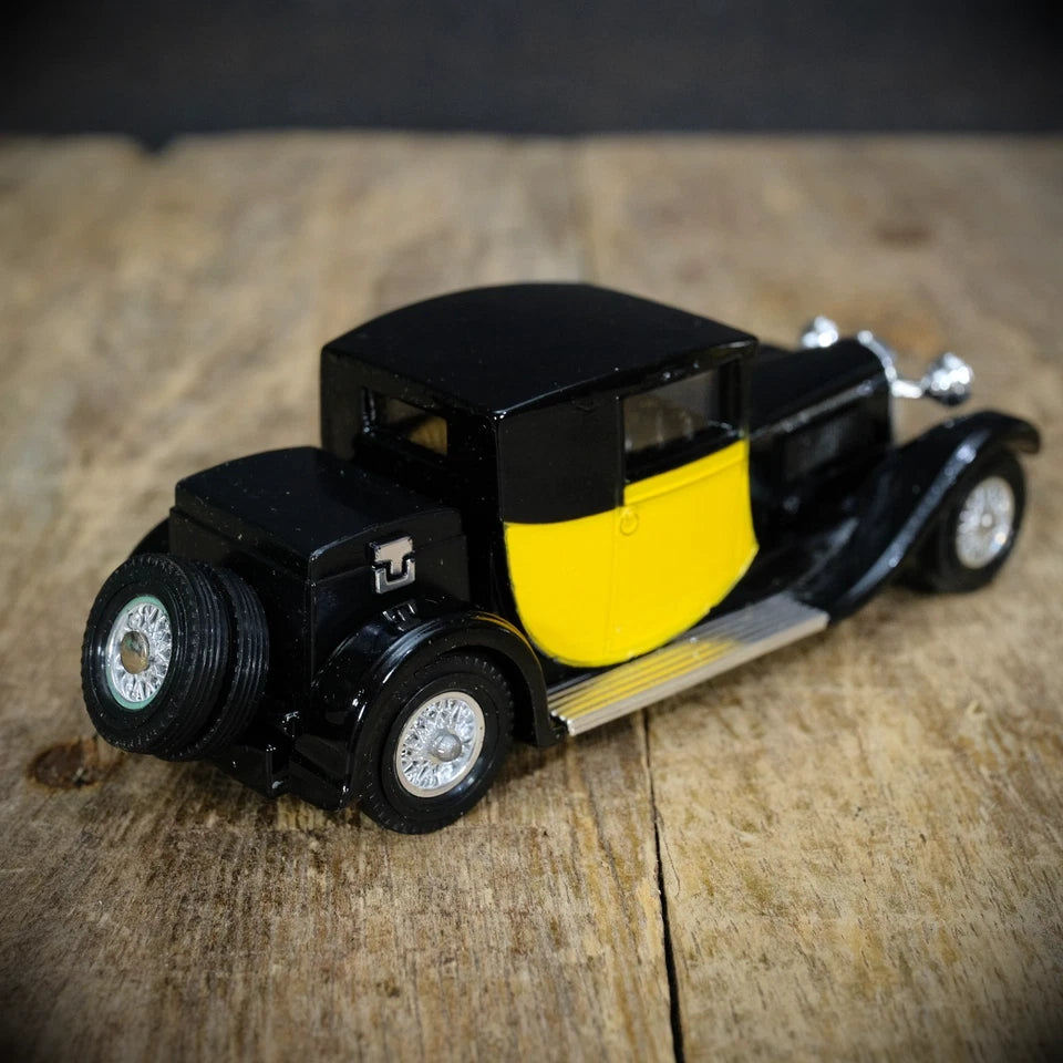 Matchbox Y24 Bugatti T44 1928 Yellow/Black, 1983, Boxed