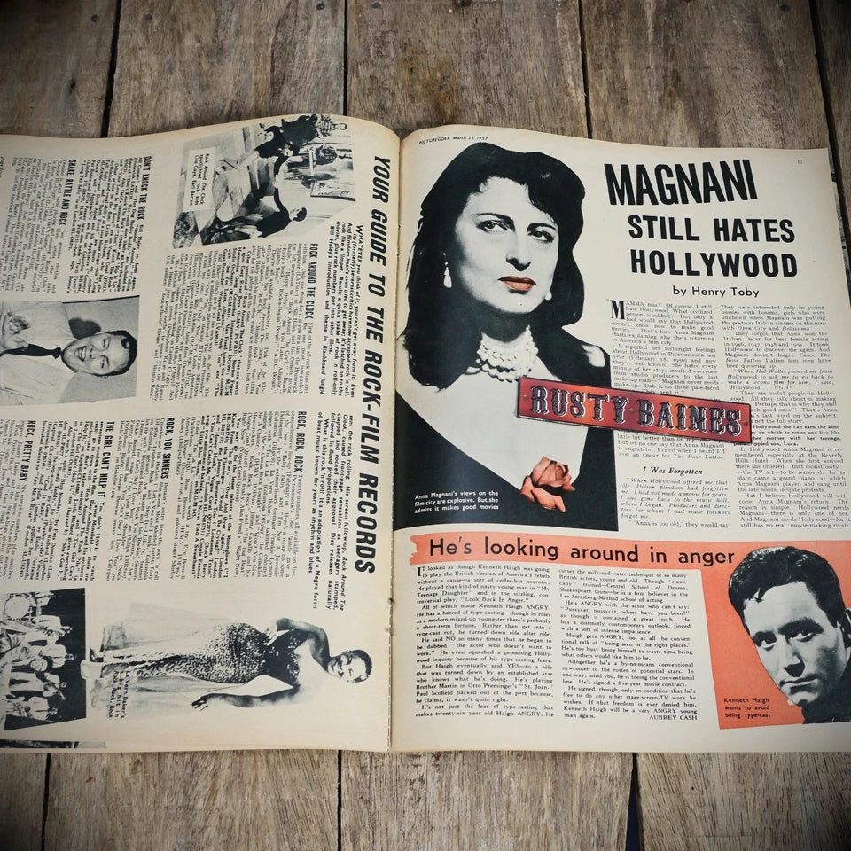 Vintage Picturegoer Magazine March 23 1957, Anna Maria Alberghetti Cover