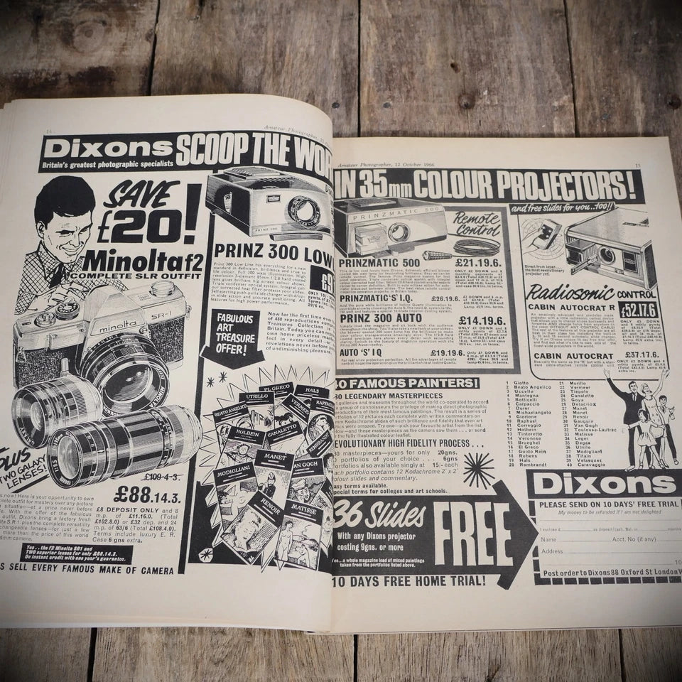 Vintage Amateur Photographer Magazine 12 October 1966