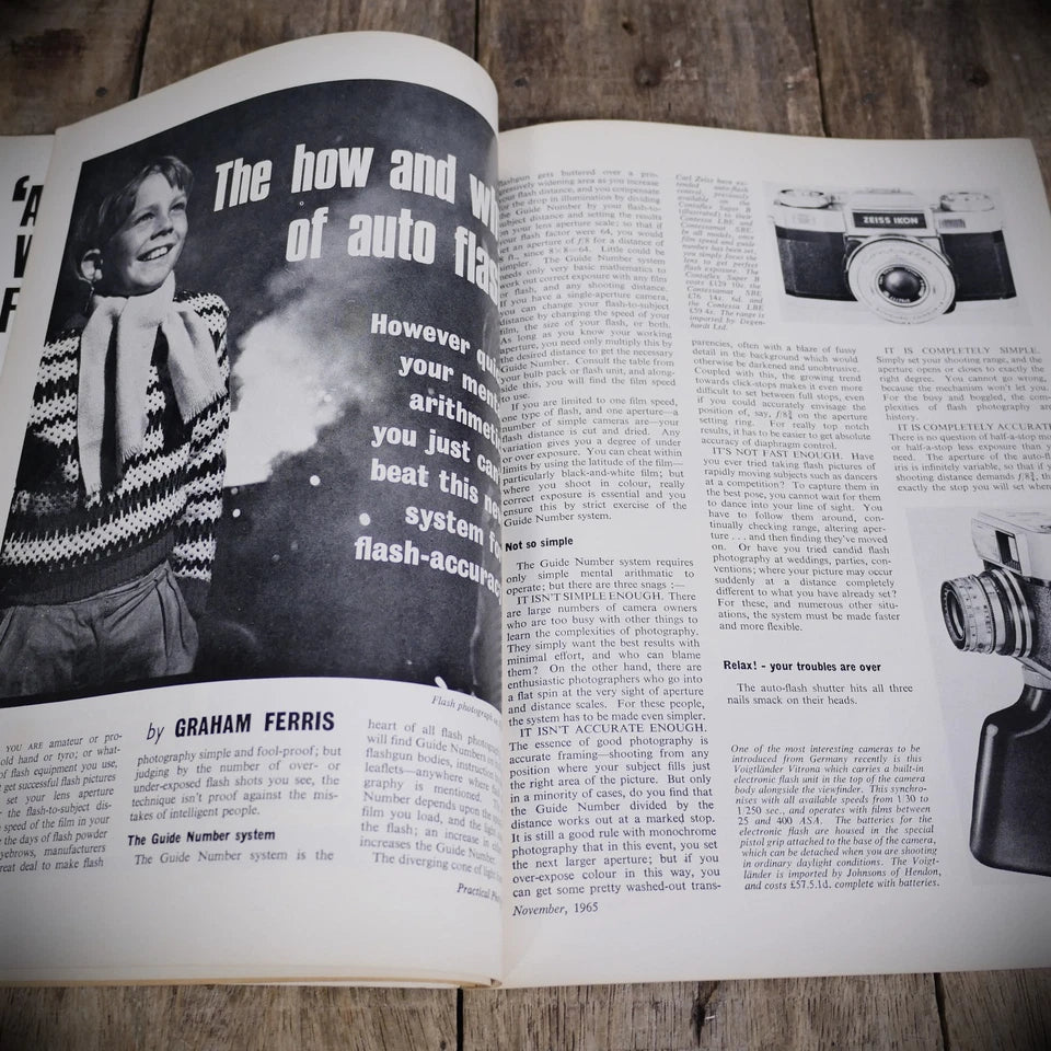 Vintage Practical Photography Magazine November 1965