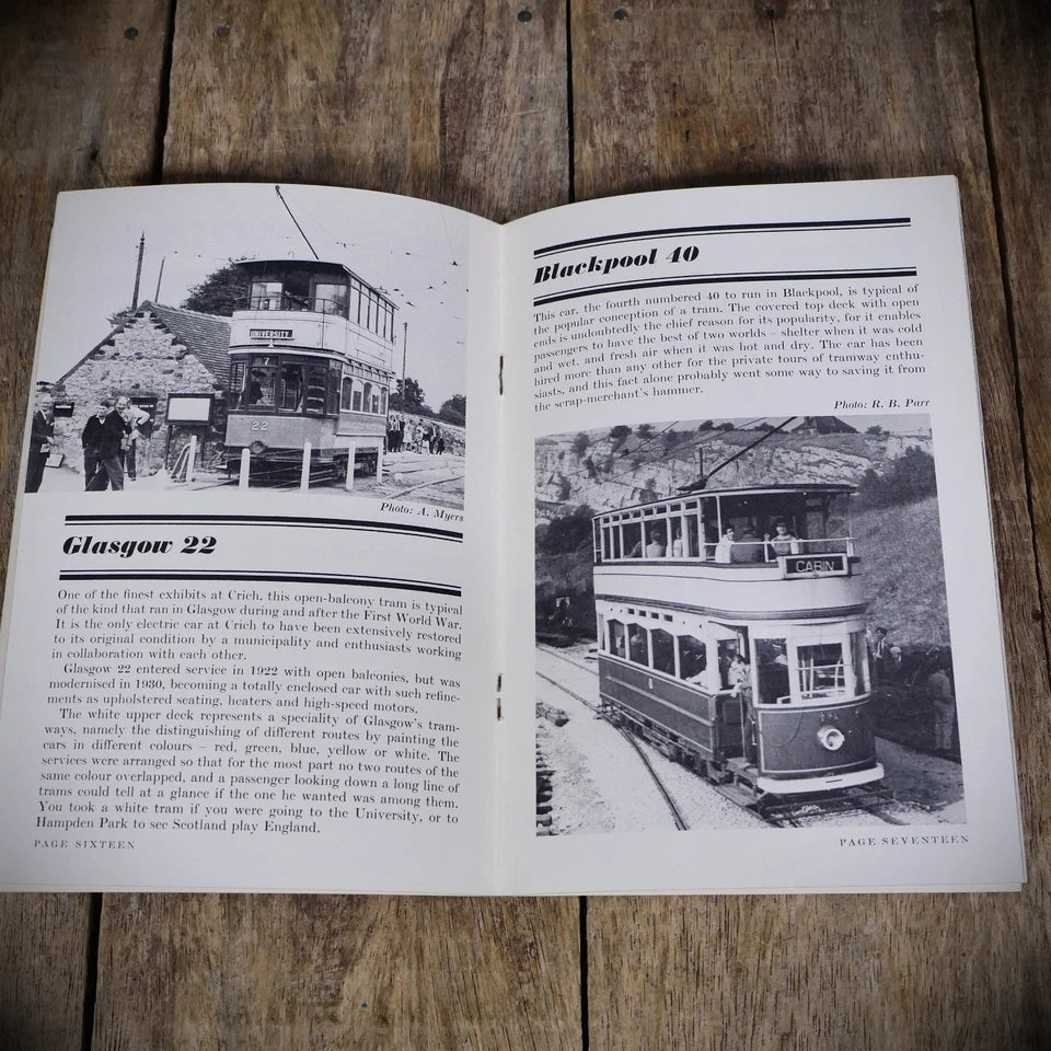 The Crich Tramway Museum Guide Book, 1968 Softcover Booklet