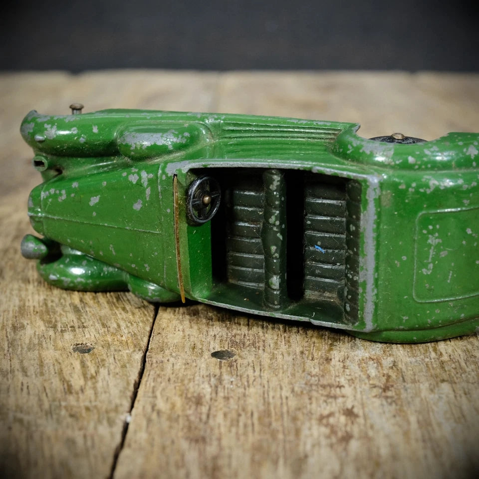 Vintage Dinky 38c Lagonda Tourer, Green, Playworn/WAF