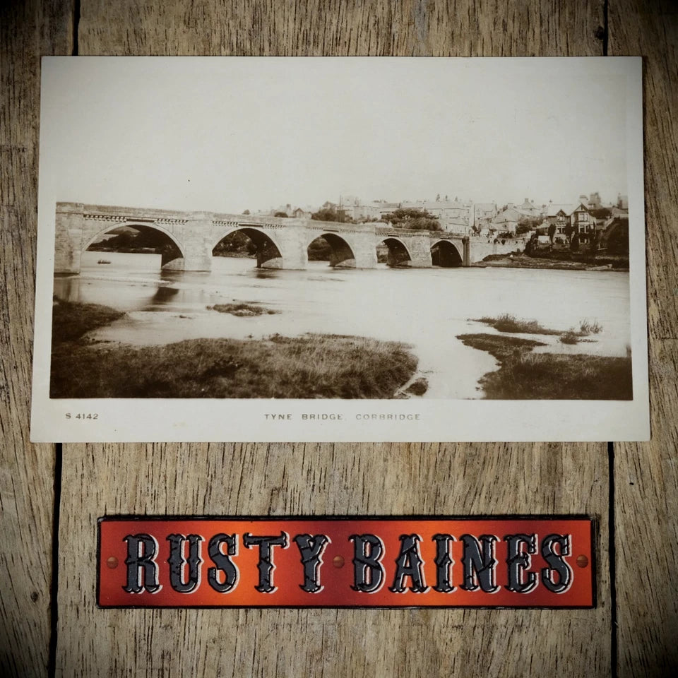 Postcard, Corbridge, River Tyne Bridge, WHS Real Photo