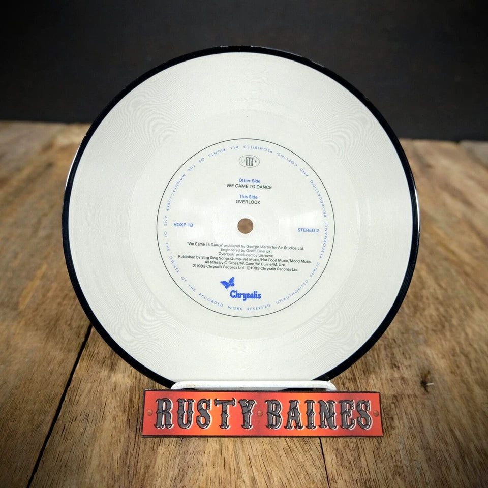 Record 7" Picture Disc Single, Ultravox, We Came to Dance