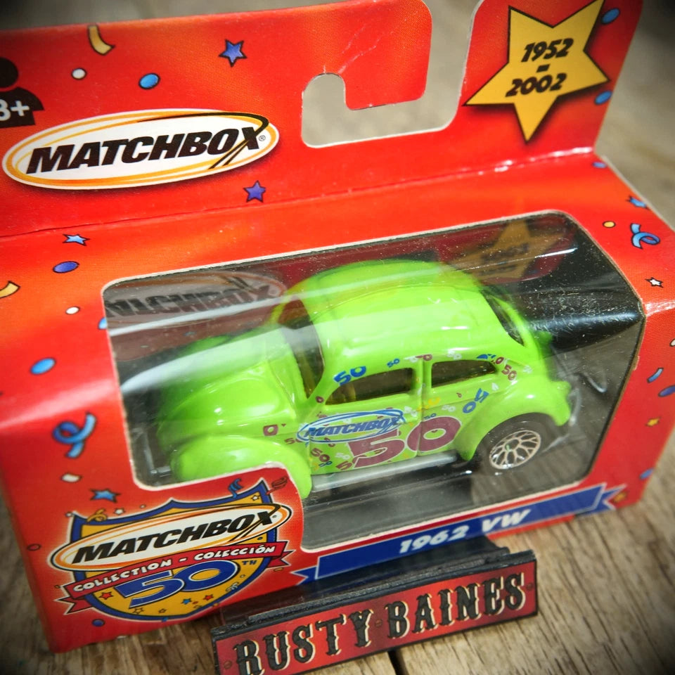 Matchbox, Sealed Box, VW Beetle Classic, Green 50th Anniversary