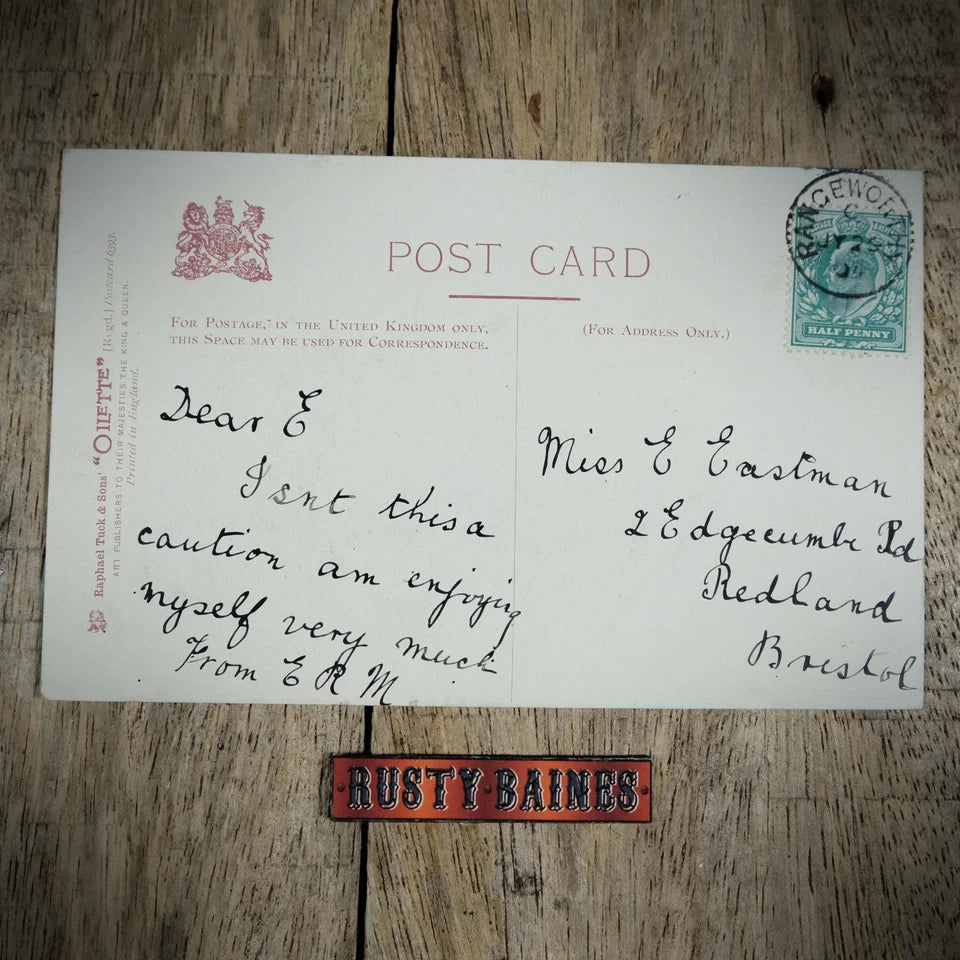 Postcard, Antique Comic, Leap Year, Romance, Waxed Moustache Man