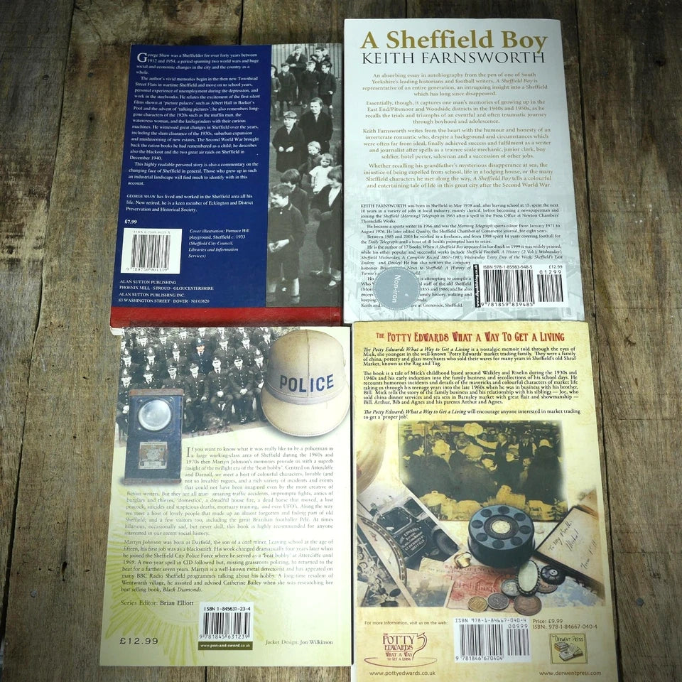 Job Lot/Bundle of Sheffield Local History Books, Potty Edwards, Keith Farnsworth