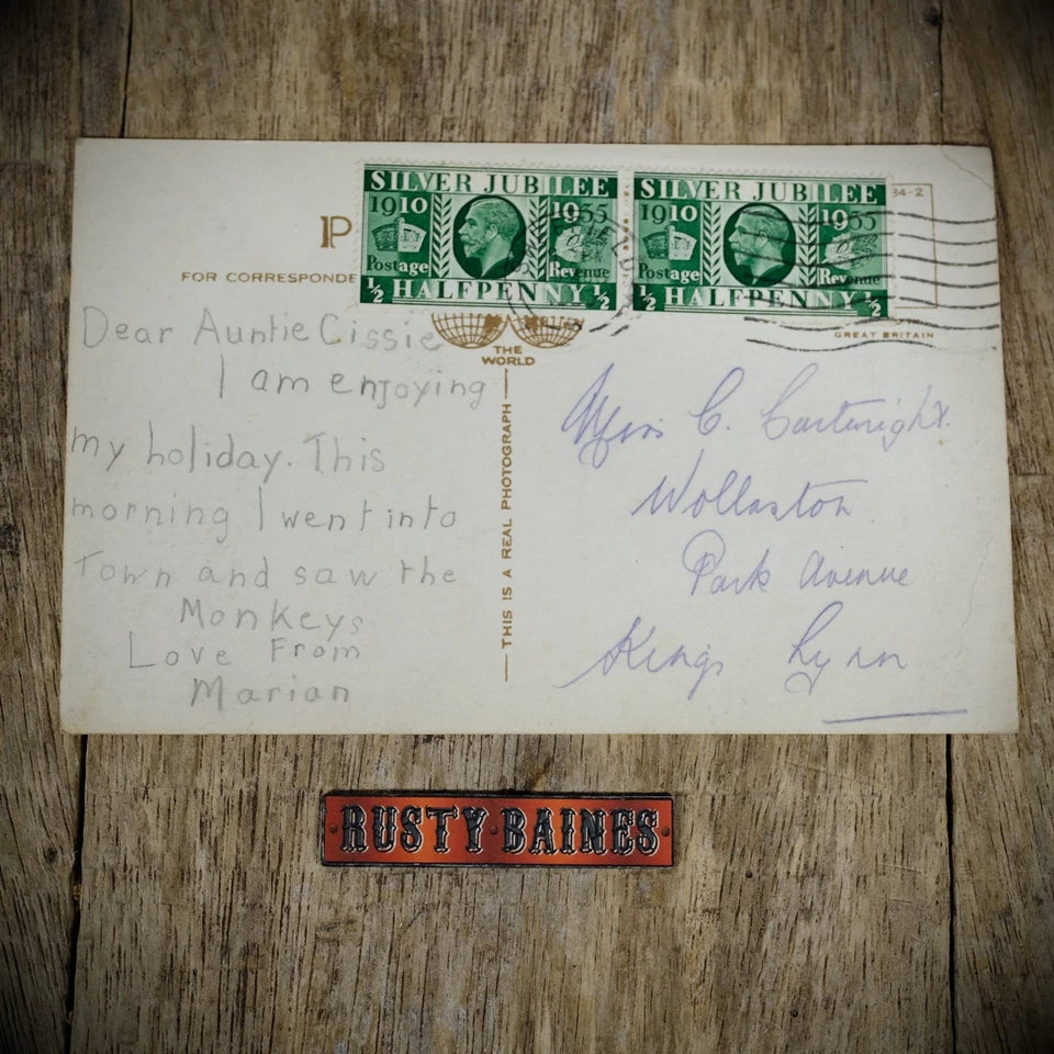 Postcard, Sheffield High Street Shops, Tram, Pre War Real Photo
