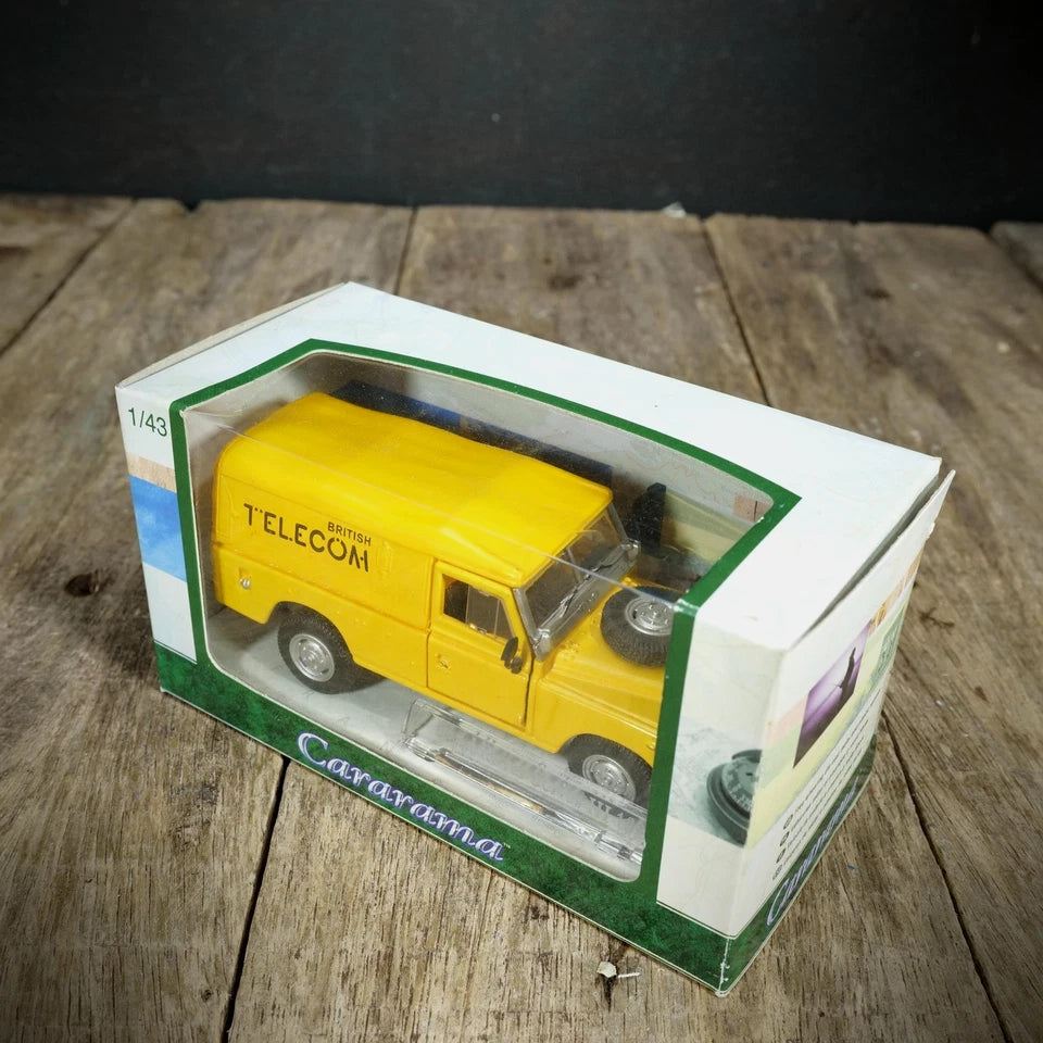 Hongwell Cararama Land Rover Series III/3 109 British Telecom 4x4, Yellow