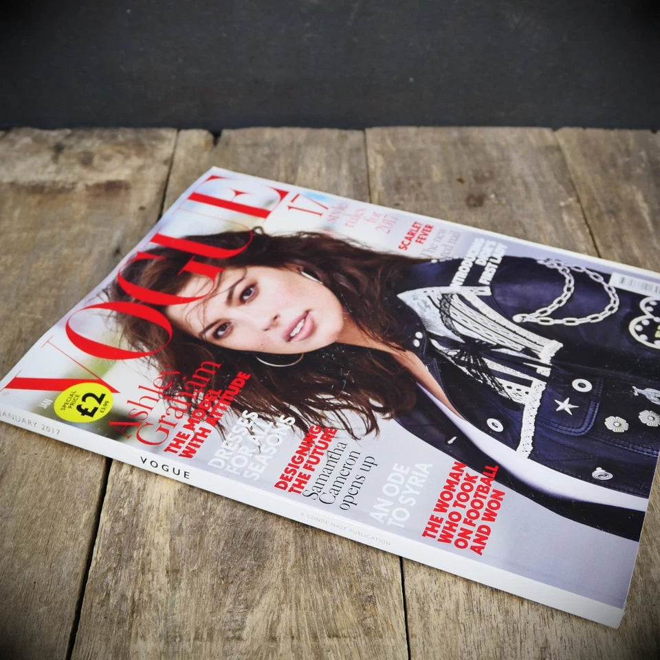 Vogue Magazine January 2017, Ashley Graham, Eva Carneiro