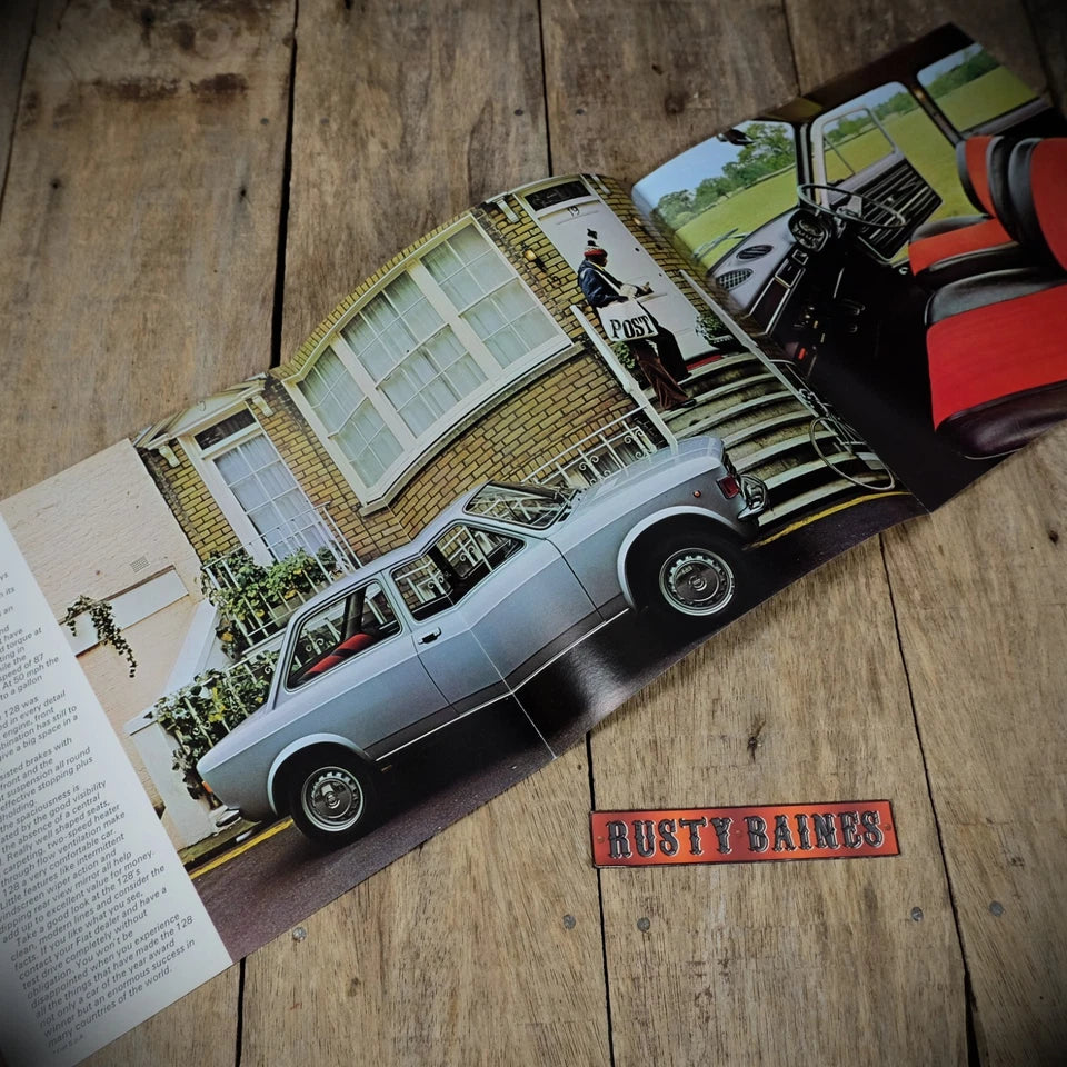 Sales Brochure, Fiat 128 Saloon, UK July 1975