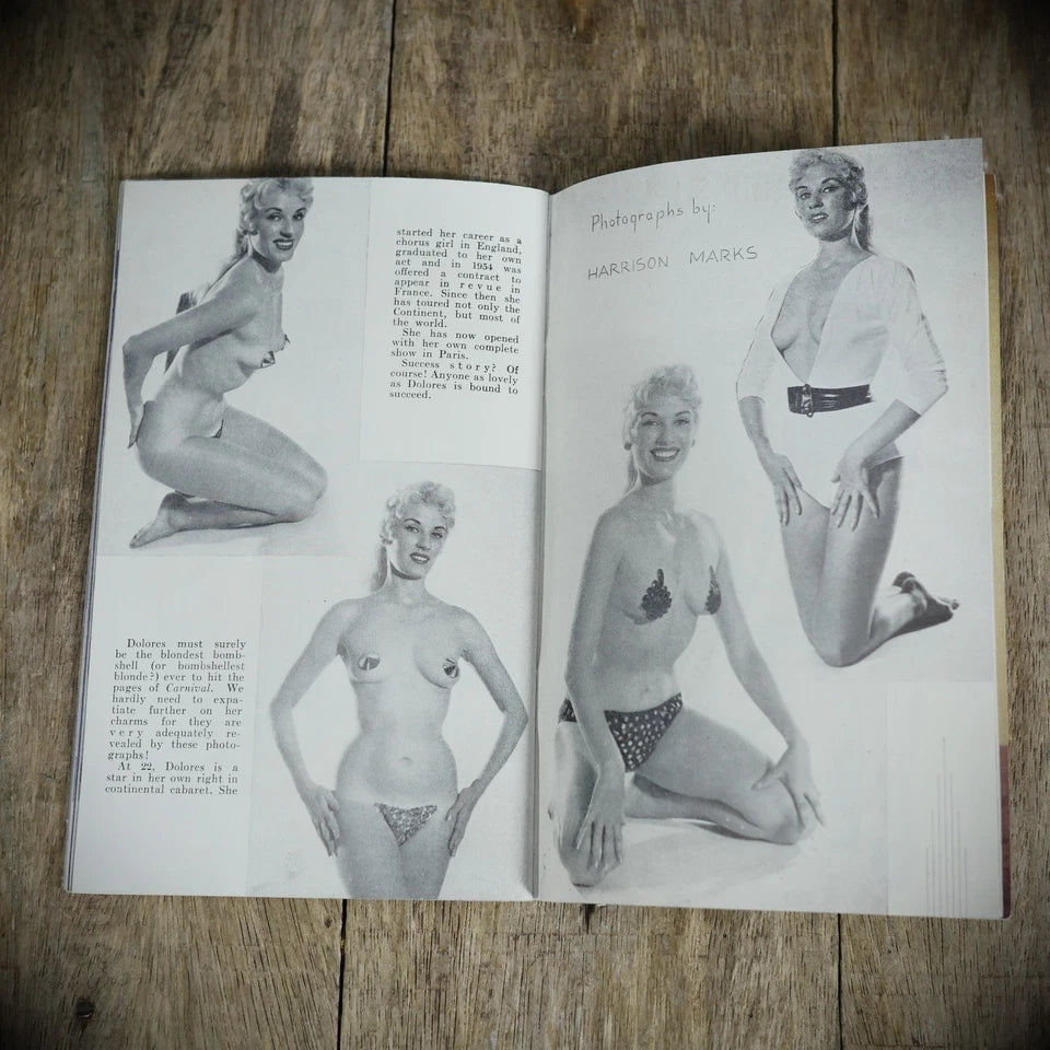 Carnival December 1956 Pocket Pin-Up Glamour Photography Magazine, Miss Britain