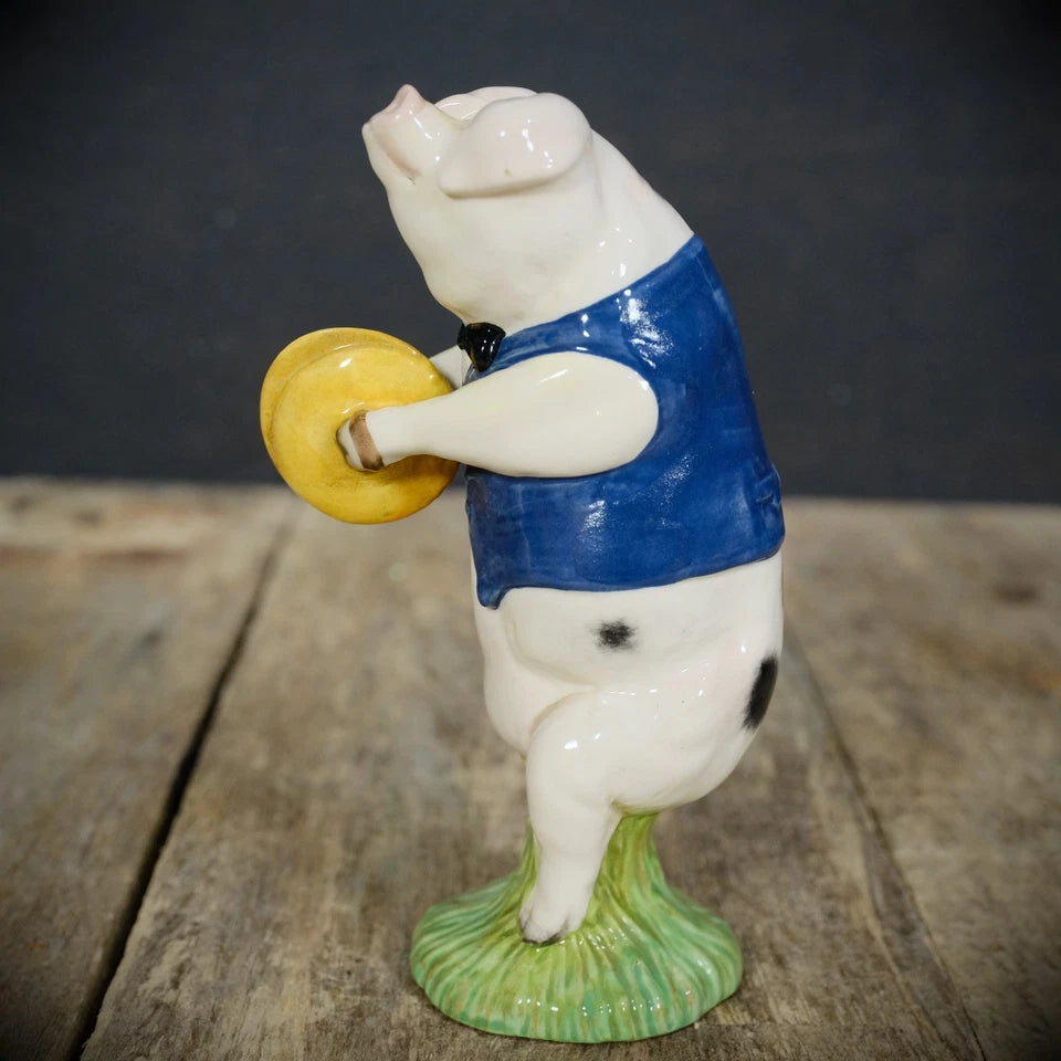 Beswick Andrew the Cymbalist, Novelty Pig, Boxed, Classical Musician Band