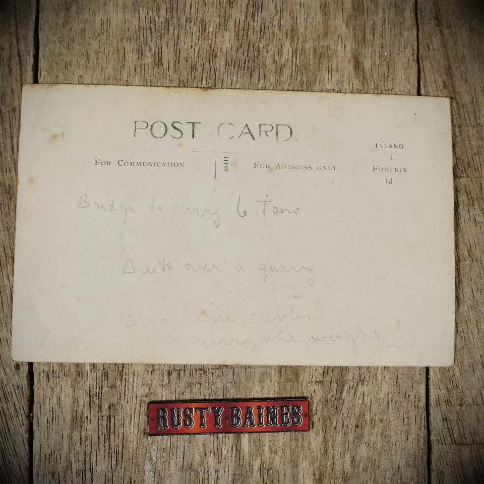 Postcard, WW1 Royal Engineers Bridge Building East Anglian Field Co? RP