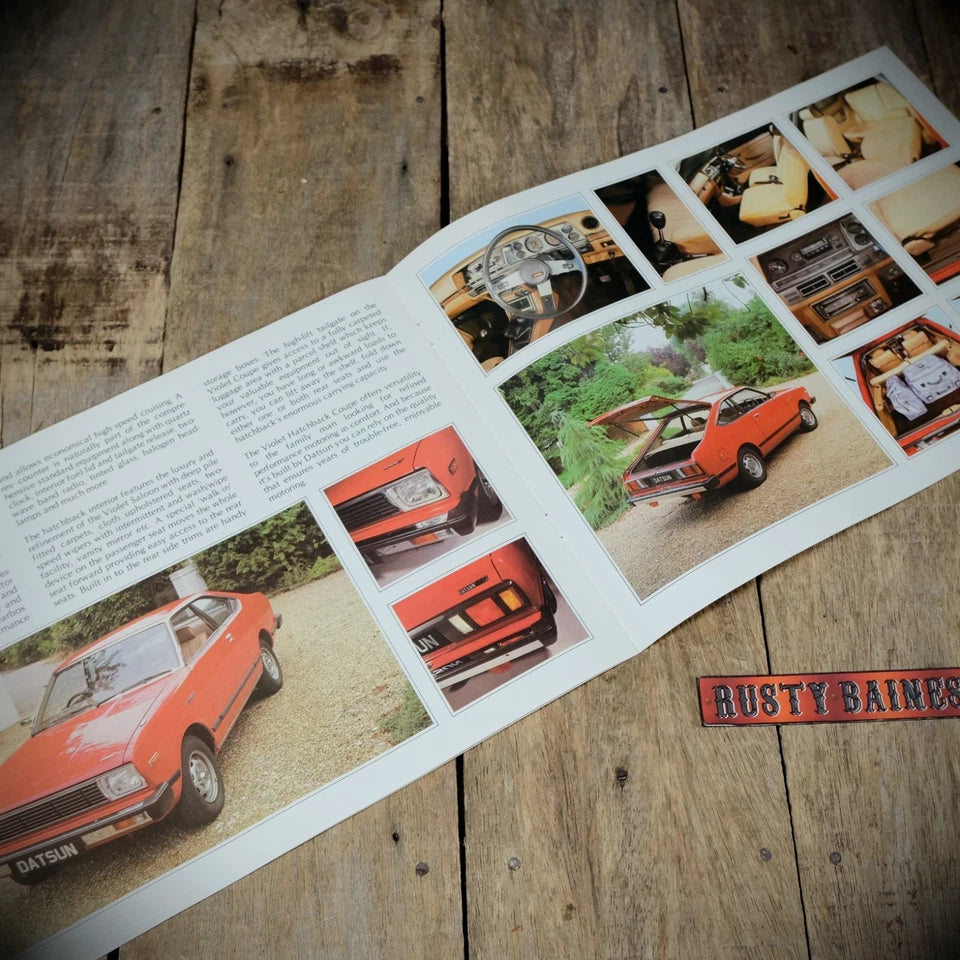 Sales Brochure, Datsun Violet Saloon & Hatch, UK 1980
