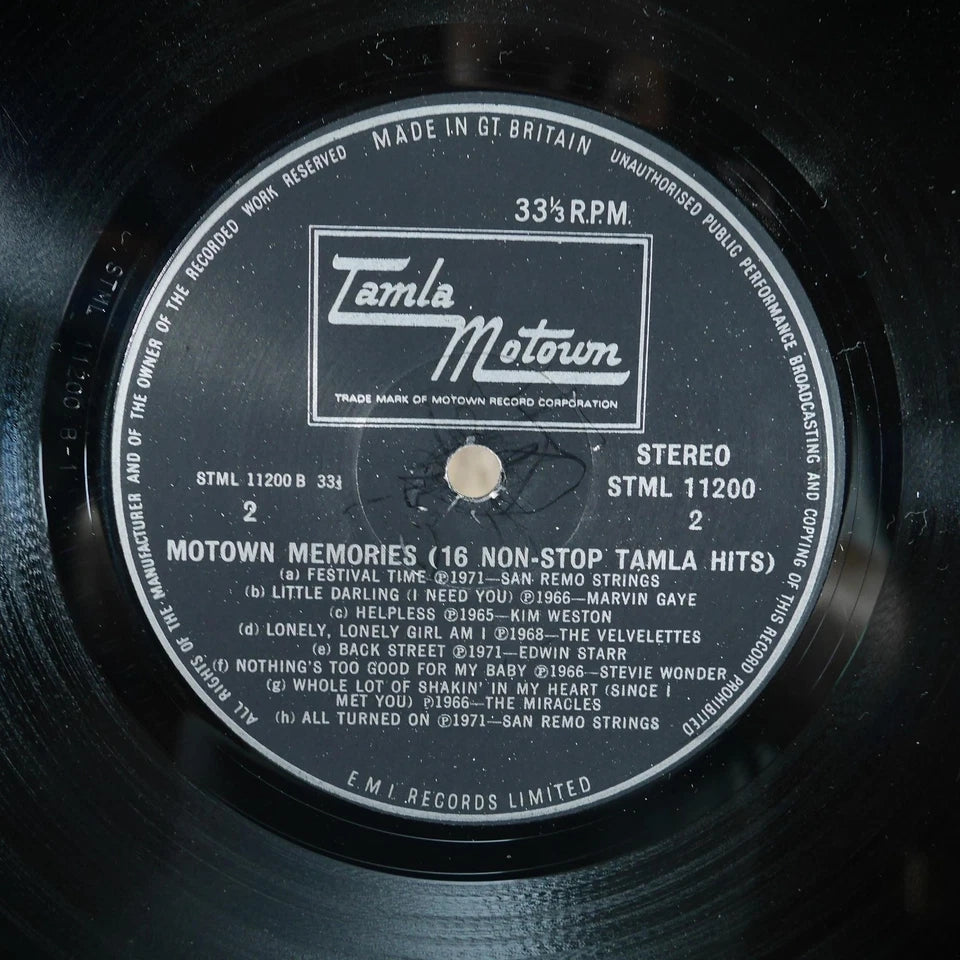 Record LP Album, 16 Non-Stop Tamla Motown Hits, STML 11200