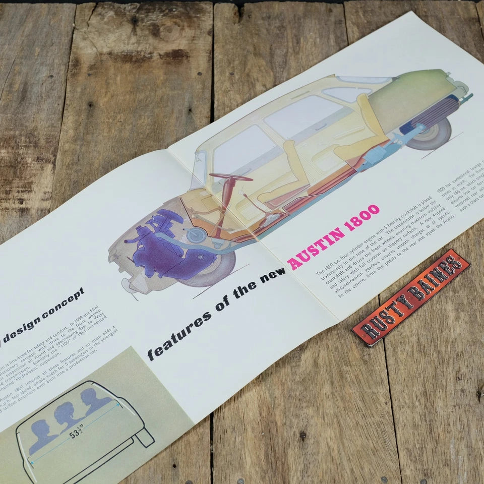 Original Car Brochure, Austin 1800 Pininfarina #2267