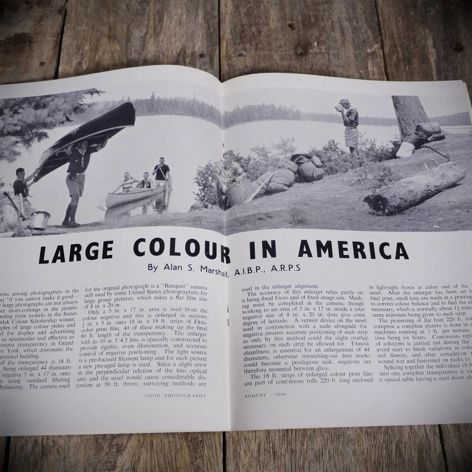 Vintage Good Photography Magazine August 1960