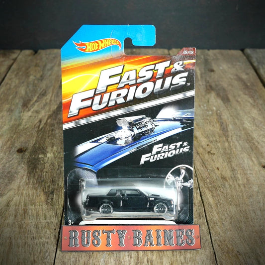 How Wheels, Fast & Furious, Buick Grand National, Black, Long Card