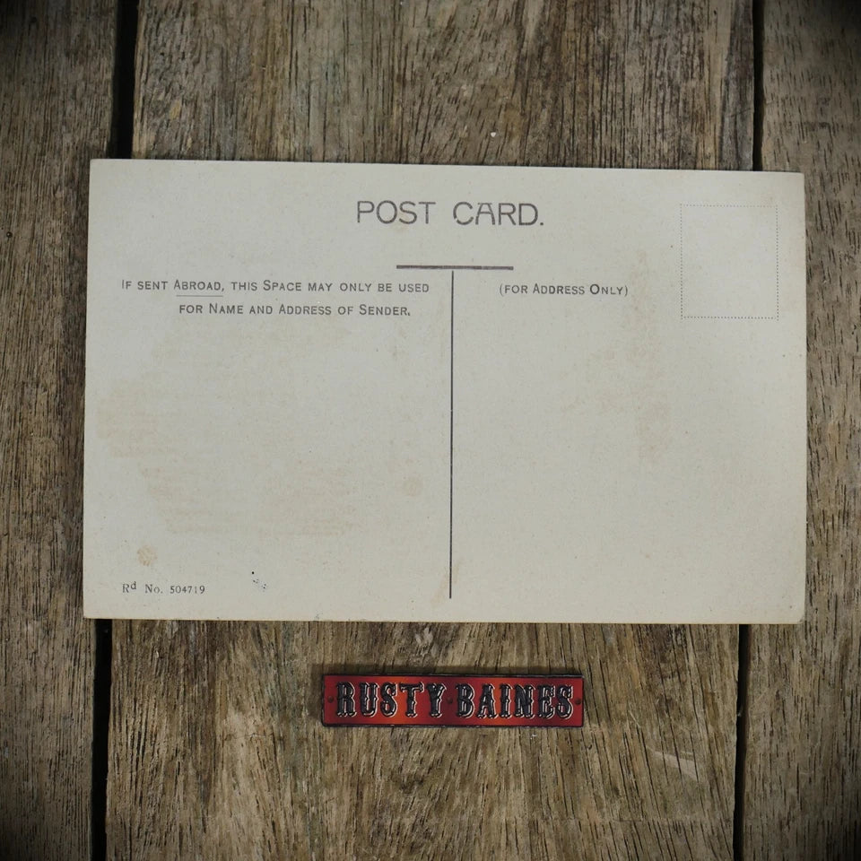 Postcard, Pipe Organ, Forget-Me-Not, Better Quality Chromo Litho