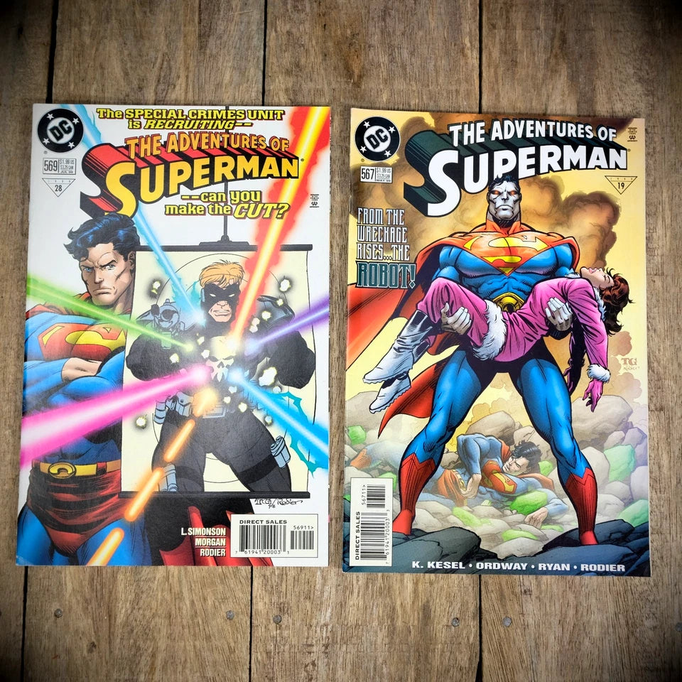 Comic Bundle, DC The Adventures of Superman #560-563-564-566-567-569